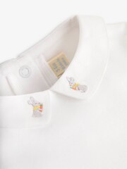 JoJo Maman Bébé Blue 2-Piece Bunny Gingham Dungarees & Body Set - Image 6 of 7