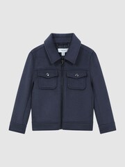 Reiss Peridoe Truckerjacke aus Wolle - Bild 2 von 5