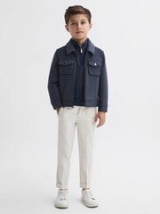 Reiss Peridoe Truckerjacke aus Wolle - Bild 3 von 5