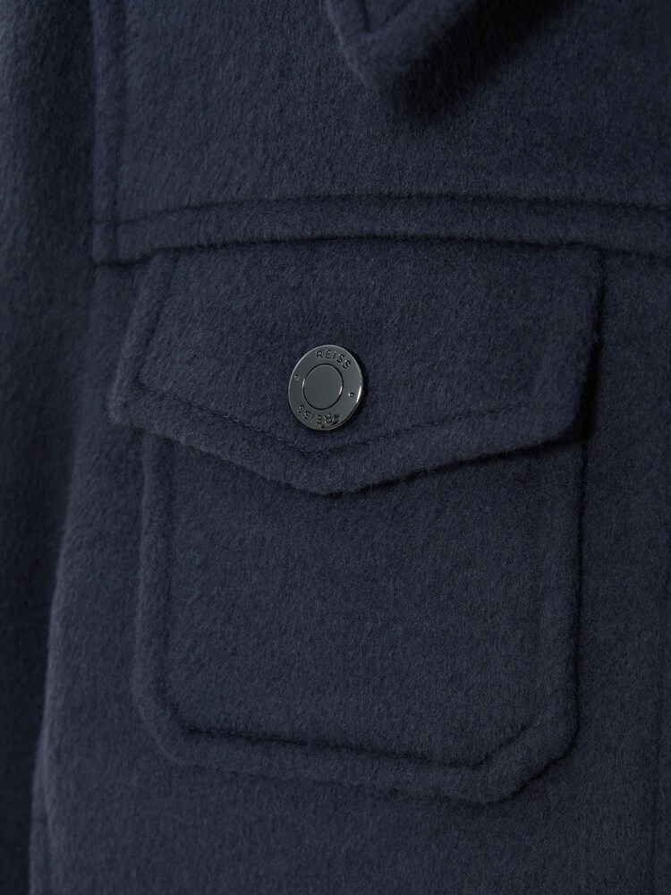 Reiss Peridoe Truckerjacke aus Wolle - Bild 5 von 5