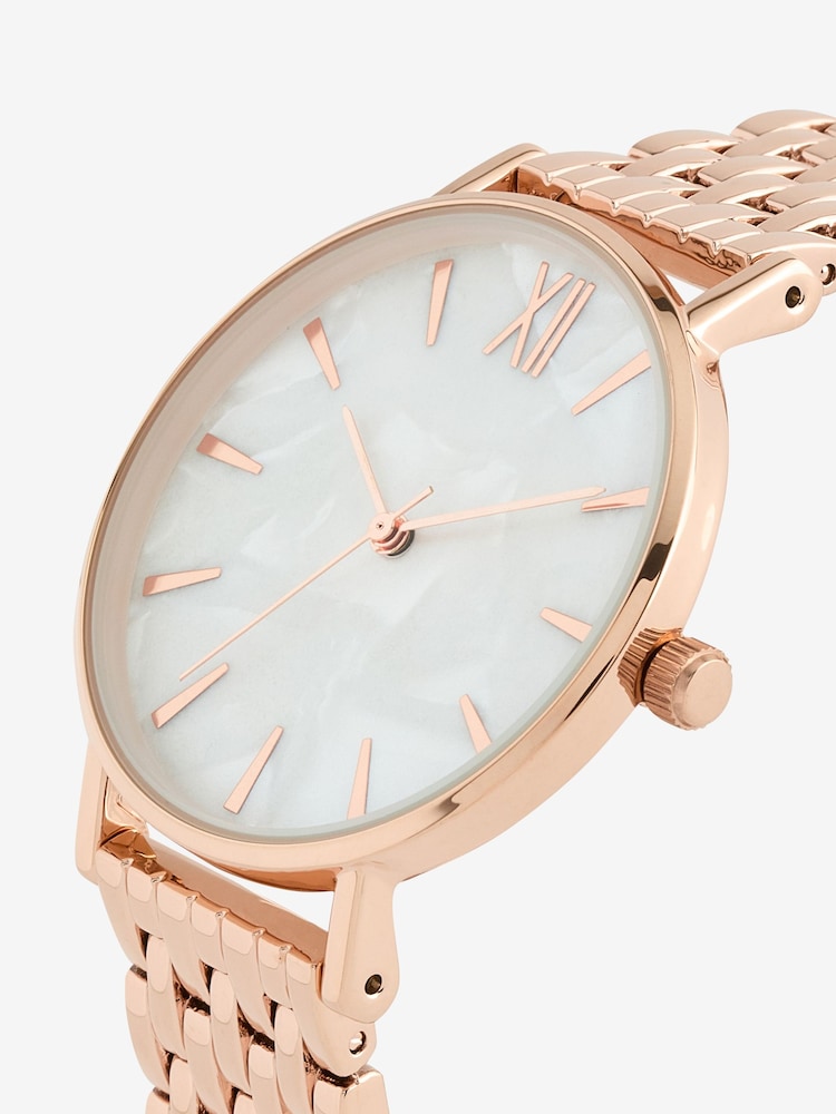 Rose Gold Tone Bracelet Watch - Image 4 of 4