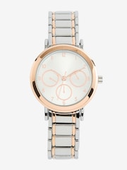 Silver Tone Boyfriend Mixed Metal Mini Watch - Image 2 of 4