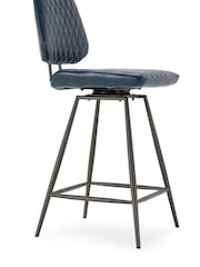Design Décor Blue Carson Bar Stool - Image 1 of 4