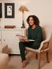 Cyberjammies Green Slouch Jersey Pyjamas Set - Image 1 of 4