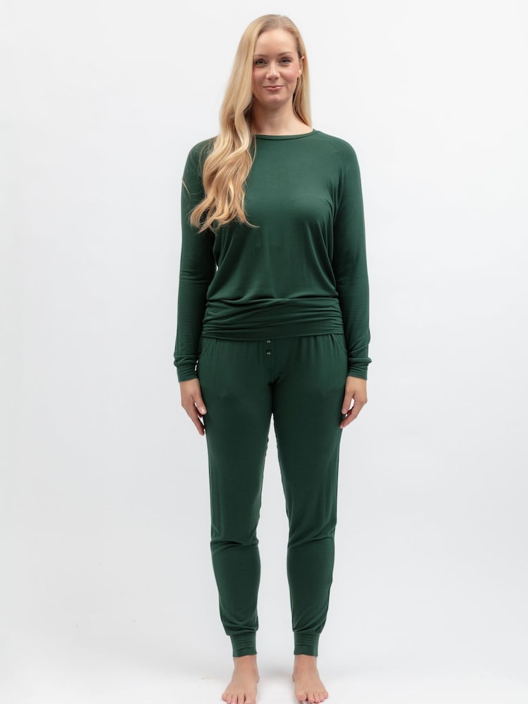 Cyberjammies Green Slouch Jersey Pyjamas Set - Image 2 of 4