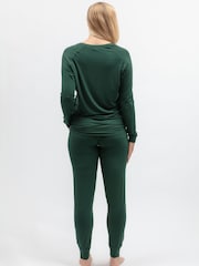 Cyberjammies Green Slouch Jersey Pyjamas Set - Image 3 of 4