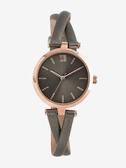 Metallic Cross-Over Strap Watch - Image 2 of 4