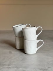 Dutch Rose Set of 4 Grey Small Mugs - Image 1 of 3