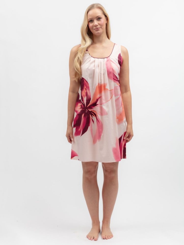 Cyberjammies Pink Floral Print Short Nightdress - Image 1 of 3