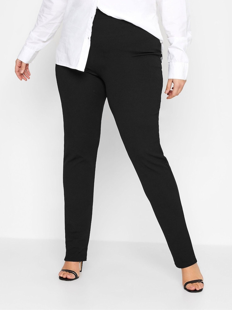 Long Tall Sally Black Slim Leg Stretch Trousers - Image 1 of 4