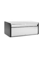 Brabantia Matt Steel Fingerprint Proof Fall Front Bread Bin - Image 3 of 6