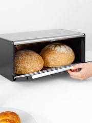 Brabantia Matt Steel Fingerprint Proof Fall Front Bread Bin - Image 5 of 6