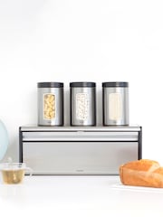 Brabantia Matt Steel Fingerprint Proof Fall Front Bread Bin - Image 6 of 6