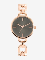 Rose Gold Tone Bracelet Link Watch - Image 2 of 4