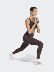 adidas Brown Optime Workout Full Length Leggings - Image 3 of 7