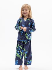 Cyberjammies Fruit Print Longsleeve Pyjamas Set - 3суретінің 1 суреті