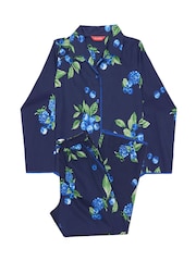 Cyberjammies Fruit Print Longsleeve Pyjamas Set - 3суретінің 3 суреті