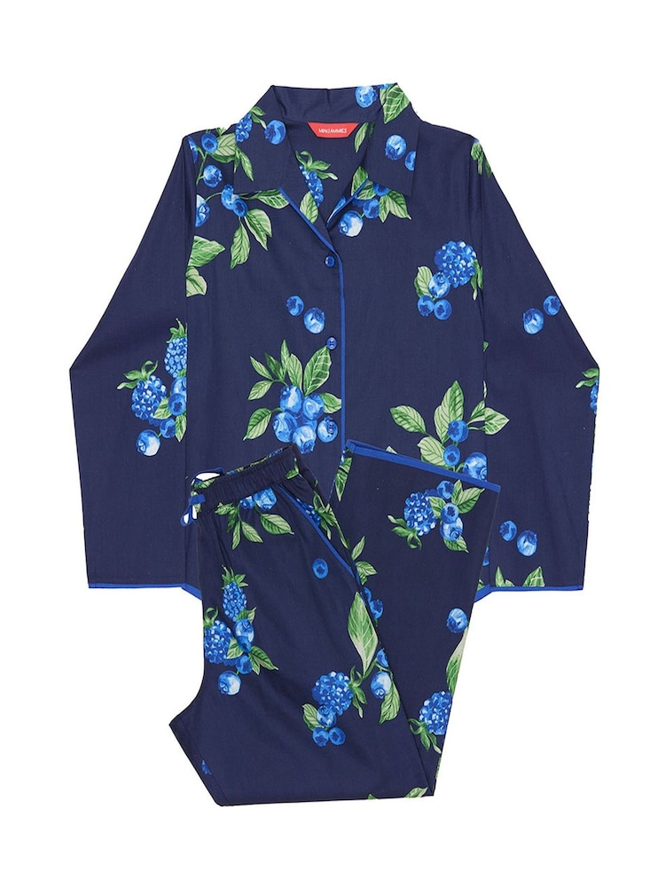 Cyberjammies Fruit Print Longsleeve Pyjamas Set - 3суретінің 3 суреті