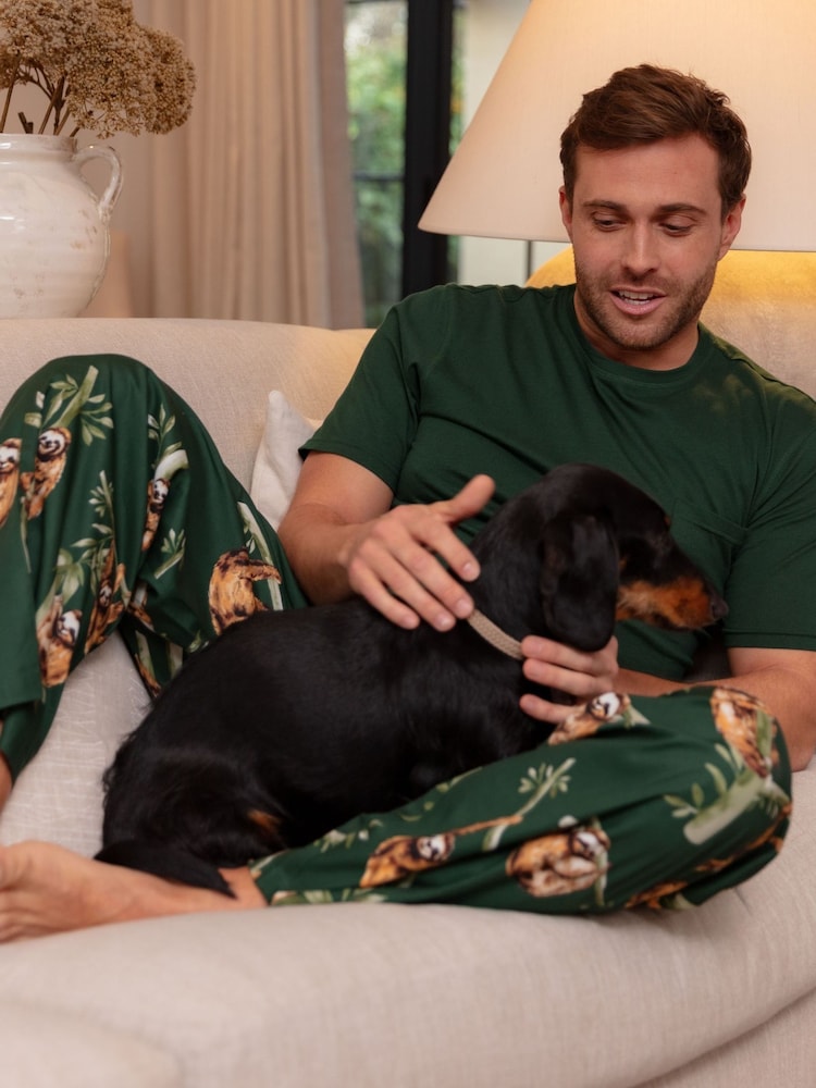 Cyberjammies Green Jersey Top & Pyjamas Set - Image 1 of 4 Cyberjammies Green Jersey Top & Pyjamas Set - Image 1 of 4