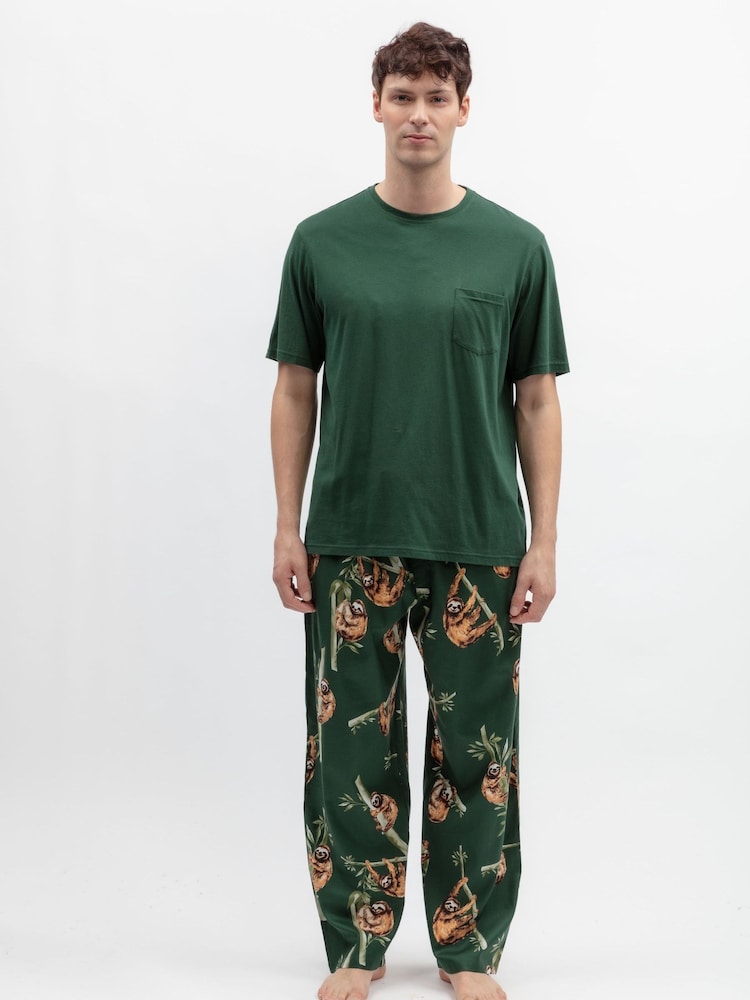 Cyberjammies Green Jersey Top & Pyjamas Set - Image 2 of 4 Cyberjammies Green Jersey Top & Pyjamas Set - Image 2 of 4