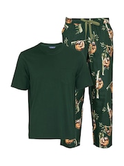 Cyberjammies Green Jersey Top & Pyjamas Set - Image 4 of 4