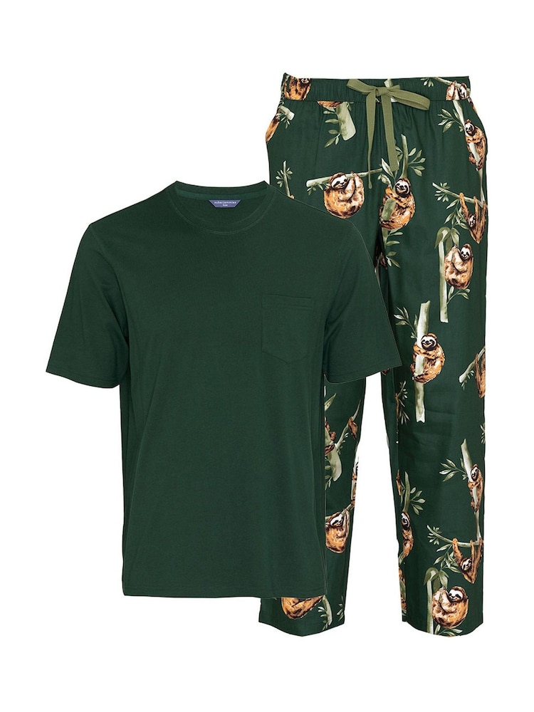 Cyberjammies Green Jersey Top & Pyjamas Set - Image 4 of 4 Cyberjammies Green Jersey Top & Pyjamas Set - Image 4 of 4