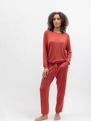 Cyberjammies Orange Slouch Jersey Pyjamas Set - Image 1 of 4