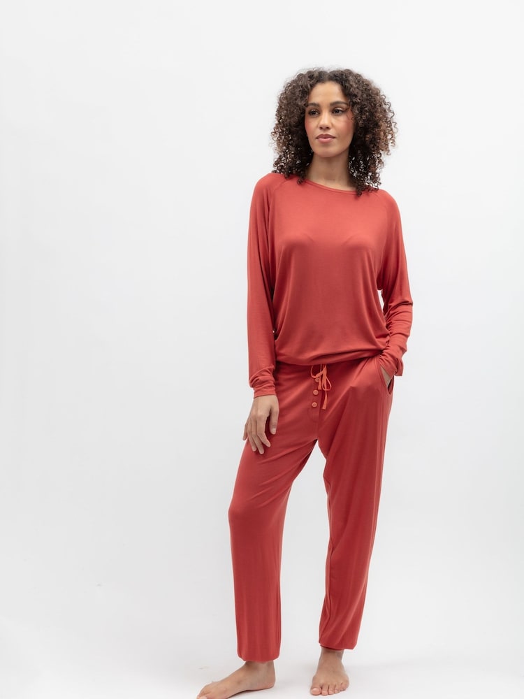 Cyberjammies Orange Slouch Jersey Pyjamas Set - Image 1 of 4 Cyberjammies Orange Slouch Jersey Pyjamas Set - Image 1 of 4