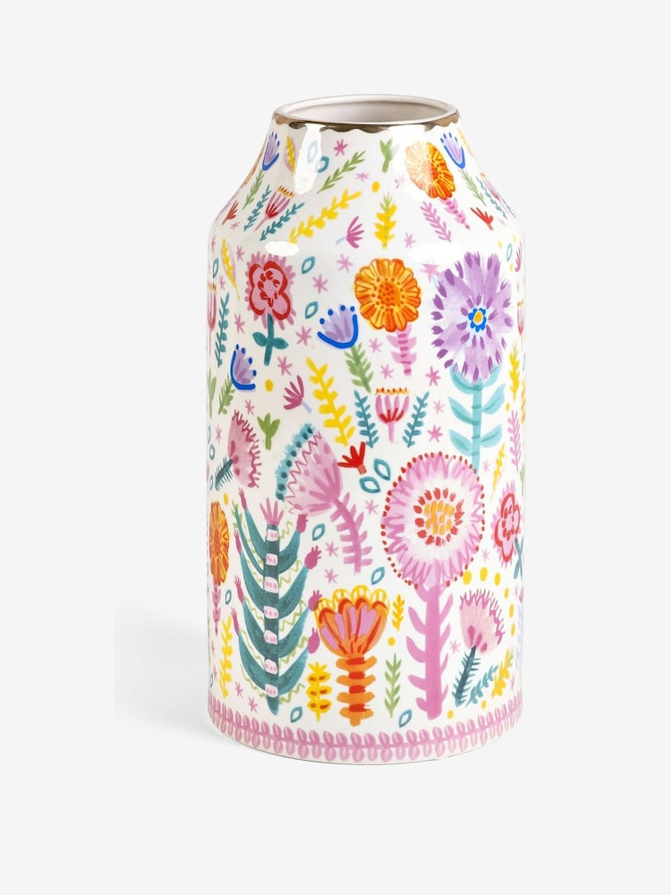 Lucy Tiffney x Next Multi Floral Large Vase - Image 4 of 4