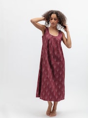 Cyberjammies Brown Geo Print Long Nightdress - Image 1 of 3