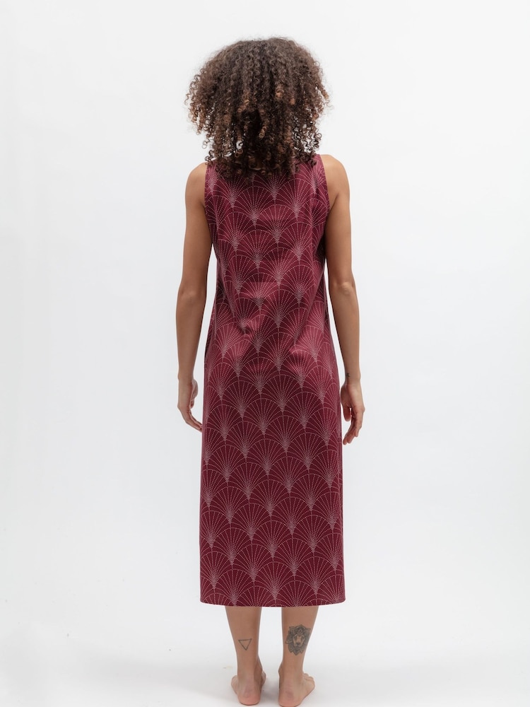 Cyberjammies Brown Geo Print Long Nightdress - Image 2 of 3 Cyberjammies Brown Geo Print Long Nightdress - Image 2 of 3