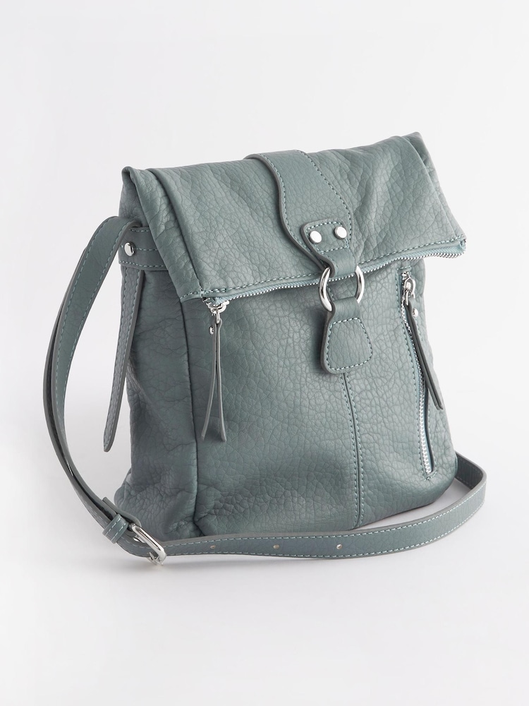 Blue Utility Style Messenger Bag - Image 1 of 7