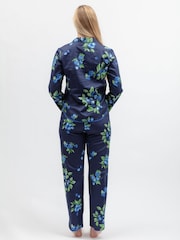 Cyberjammies Blue Autumn Pumpkin Print Pyjamas Set - Image 2 of 3