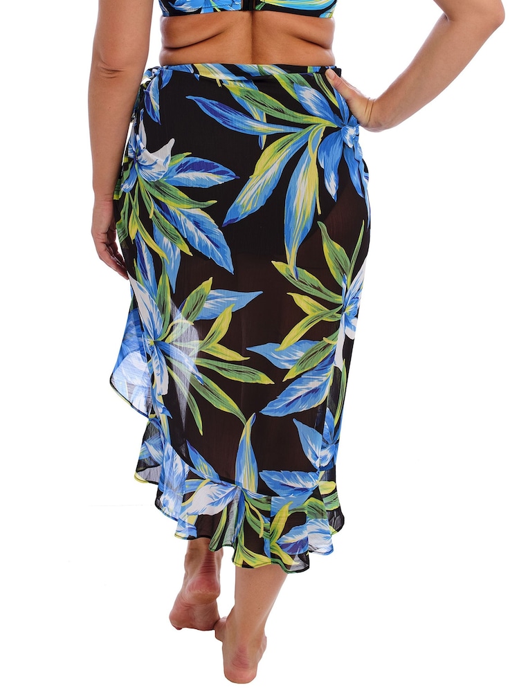 Fantasie Black Talm Beach Sarong - Image 2 of 8 Fantasie Black Talm Beach Sarong - Image 2 of 8