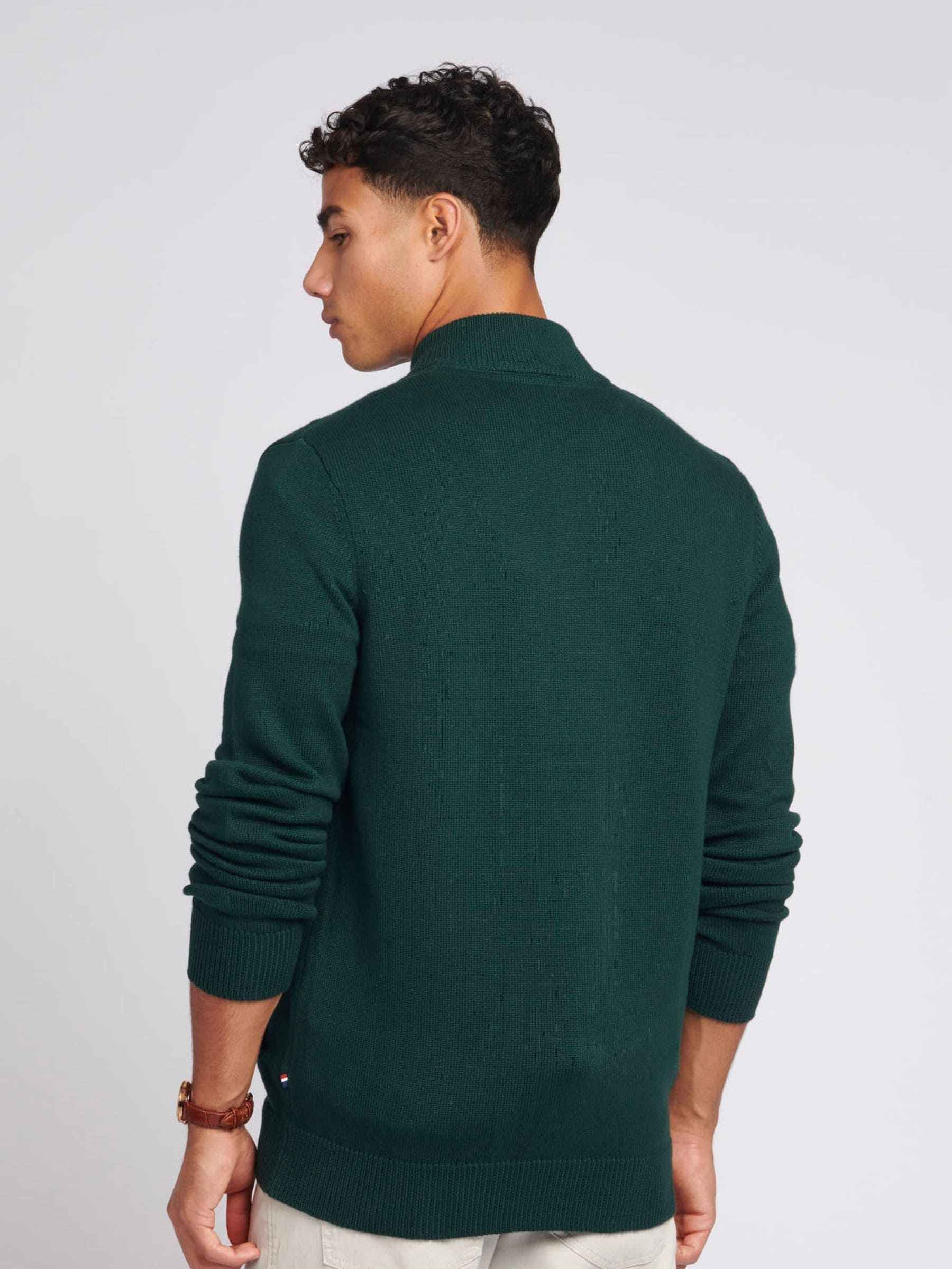 Buy U.S. Polo Assn. Green Mens Knitted Cardigan from Next USA