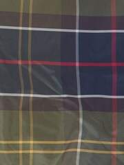 Barbour® Khaki Green Tartan Waterproof Reflective Dog Coat - Image 5 of 5