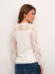 Cream Kit Long Sleeve Lace Blouse - Image 2 of 6