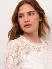 Cream Kit Long Sleeve Lace Blouse - Image 4 of 6