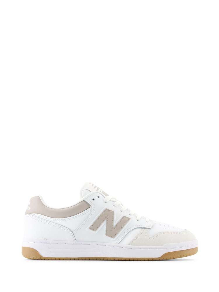 New Balance White/Silver Mens 480 Trainers - Image 1 of 6