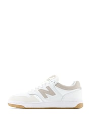 New Balance White/Silver Mens 480 Trainers - Image 2 of 6