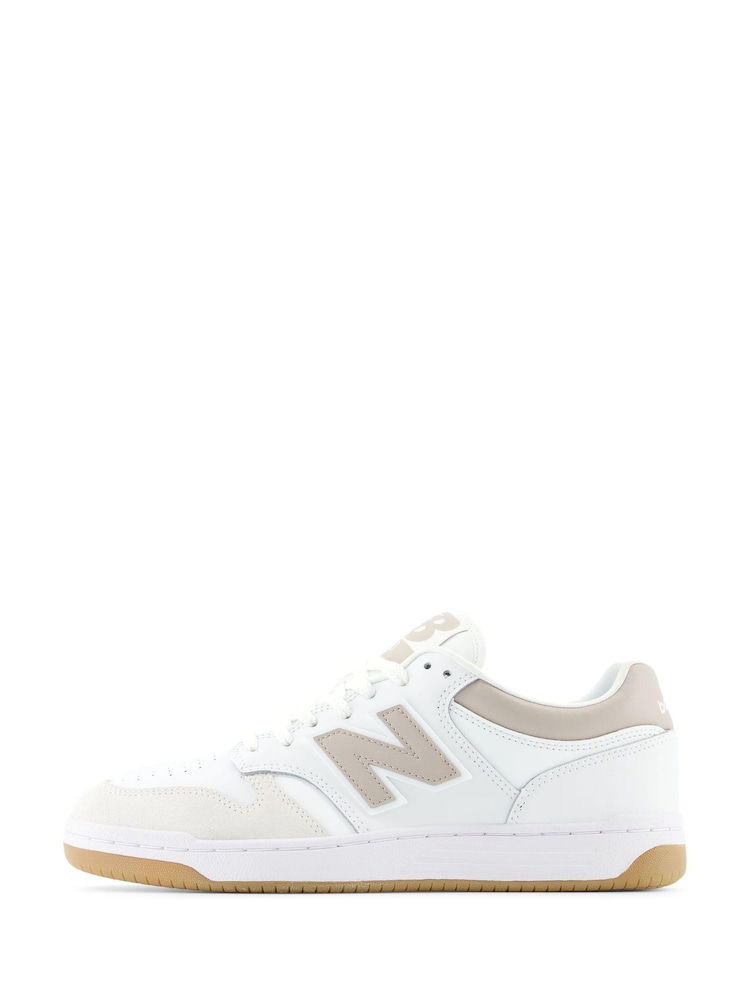 New Balance White/Silver Mens 480 Trainers - Image 2 of 6