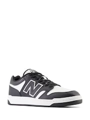 New Balance White/Black Mens 480 Trainers - Image 12 of 13