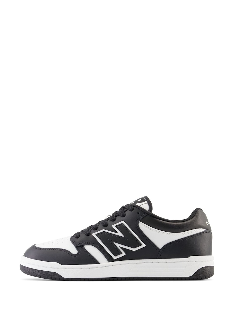 New Balance White/Black Mens 480 Trainers - Image 13 of 13