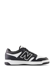 New Balance White/Black Mens 480 Trainers - Image 4 of 13