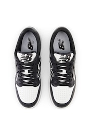 New Balance White/Black Mens 480 Trainers - Image 8 of 13