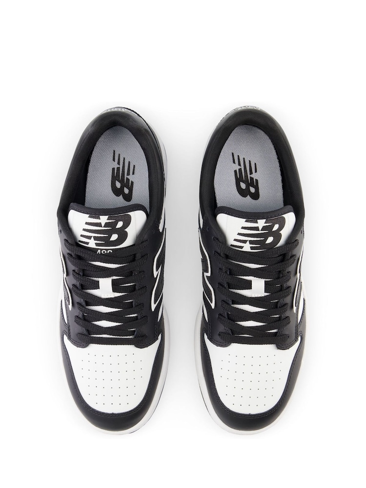 Alb/Negru - New Balance Bărbați 480 pantofi sport - Image 8 of 13