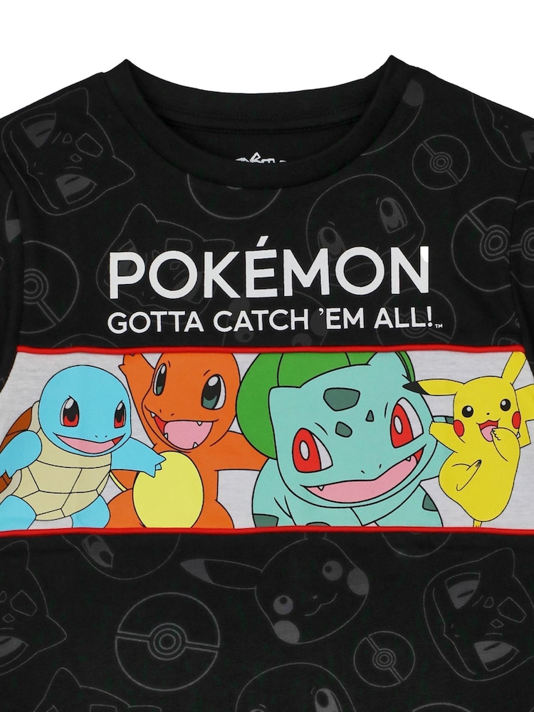 Vanilla Underground Black Boys Pokemon Short Sleeved 100% Cotton T-Shirt - Image 2 of 5