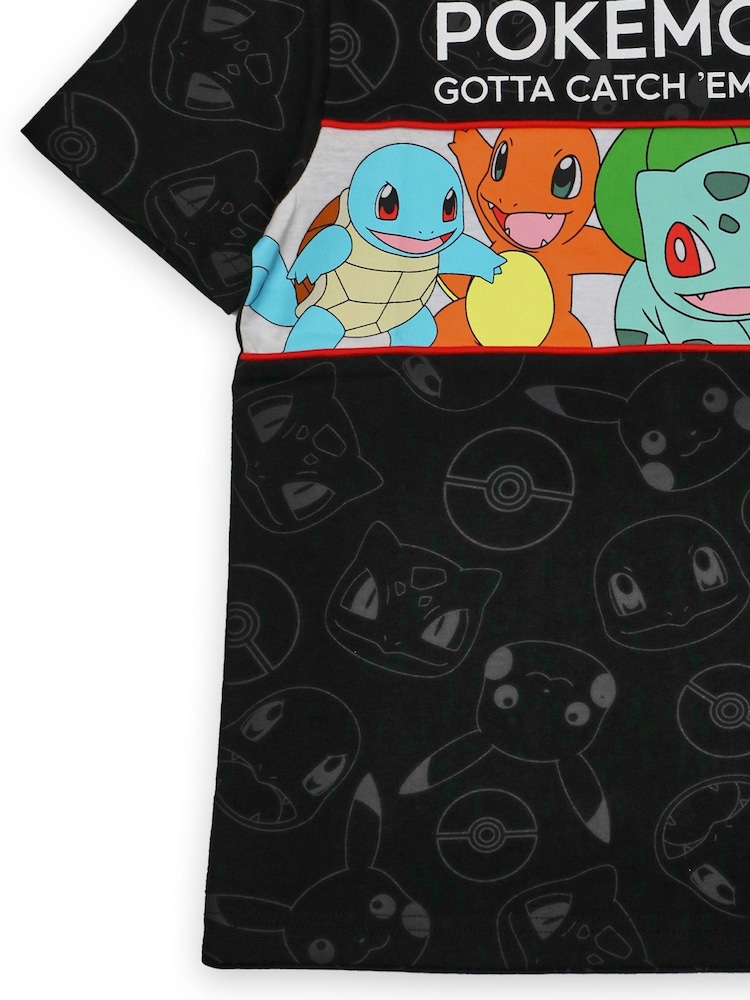 Vanilla Underground Black Boys Pokemon Short Sleeved 100% Cotton T-Shirt - Image 3 of 5