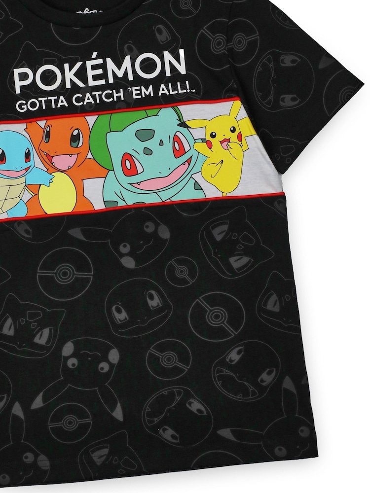 Vanilla Underground Black Boys Pokemon Short Sleeved 100% Cotton T-Shirt - Image 4 of 5