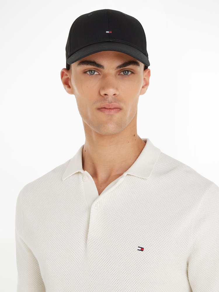 Tommy Hilfiger Black Classic Baseball 100% Cotton Cap - Image 1 of 4
